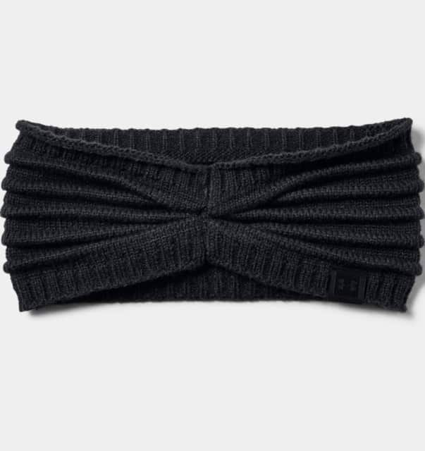 Kvinders Under Armour - Microthread Knit Headband - Black thumbnail