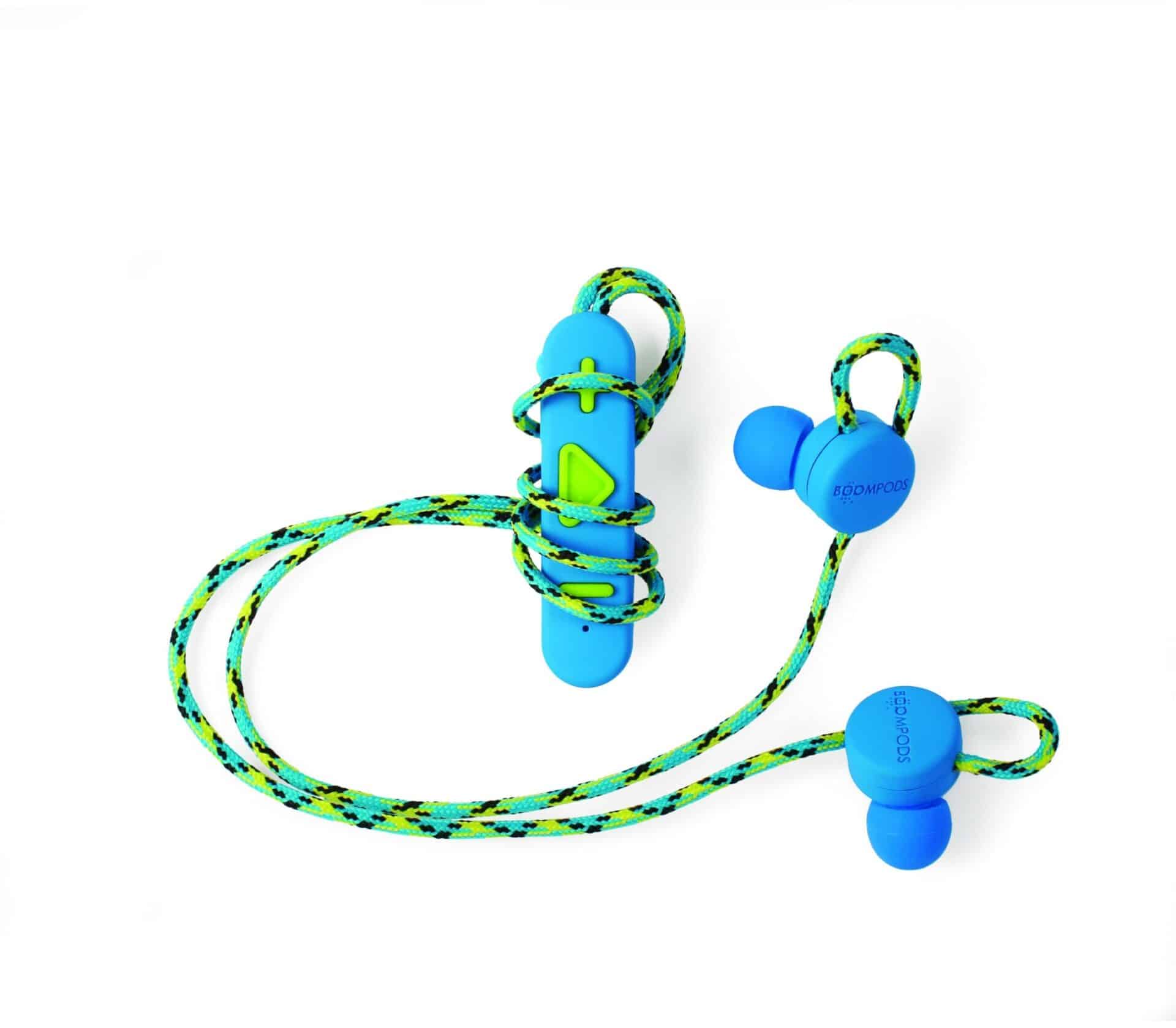 Høretelefoner Retrobuds Bluetooth with mic. Boompods Blue thumbnail
