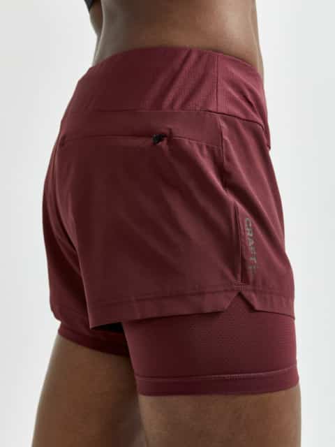 Craft - ADV Essence 2-in-1 Shorts Kvinder - Truffle Red L thumbnail