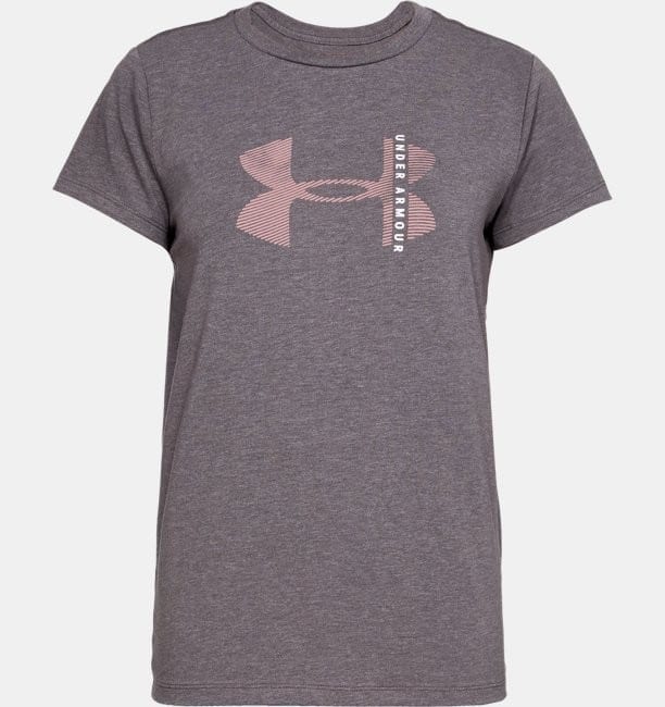 Kvinders Under Armour Short Sleeve Graphic Crew T-shirt - Charcoal thumbnail