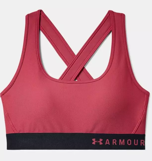 Kvinders Under Armour sports BH mid impact crossback - Impulse Pink M 671 - impulse pink thumbnail