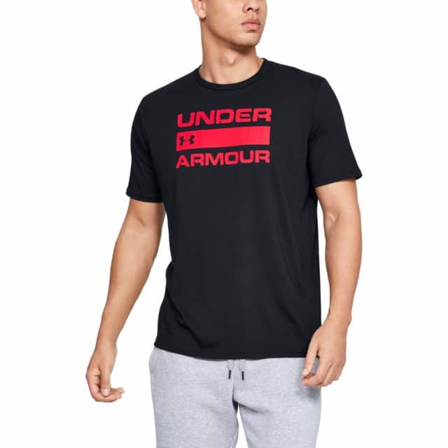 Mænds Under Armour - Team Issue Wordmark Short Sleeve - Sort S thumbnail