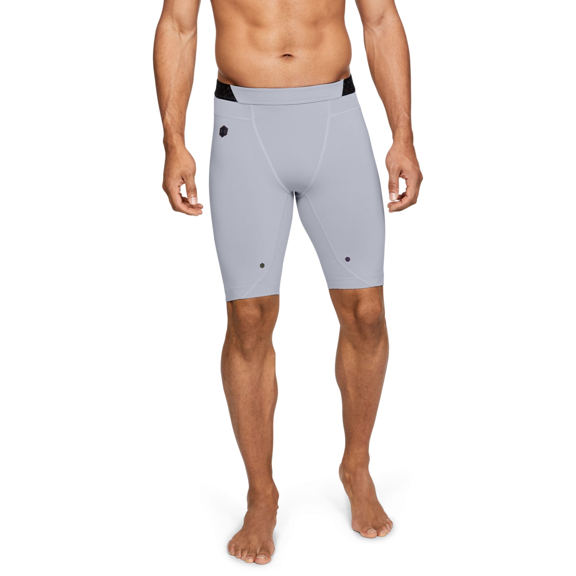 Mænds Under Armour - Rush Compression Shorts - Grey XL thumbnail