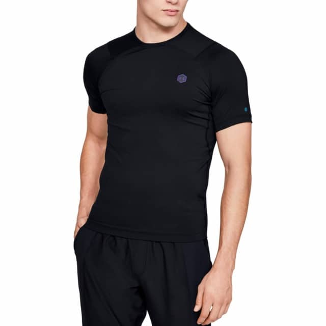 Mænds Under Armour - Rush Compression Shortsleeve - Sort M thumbnail