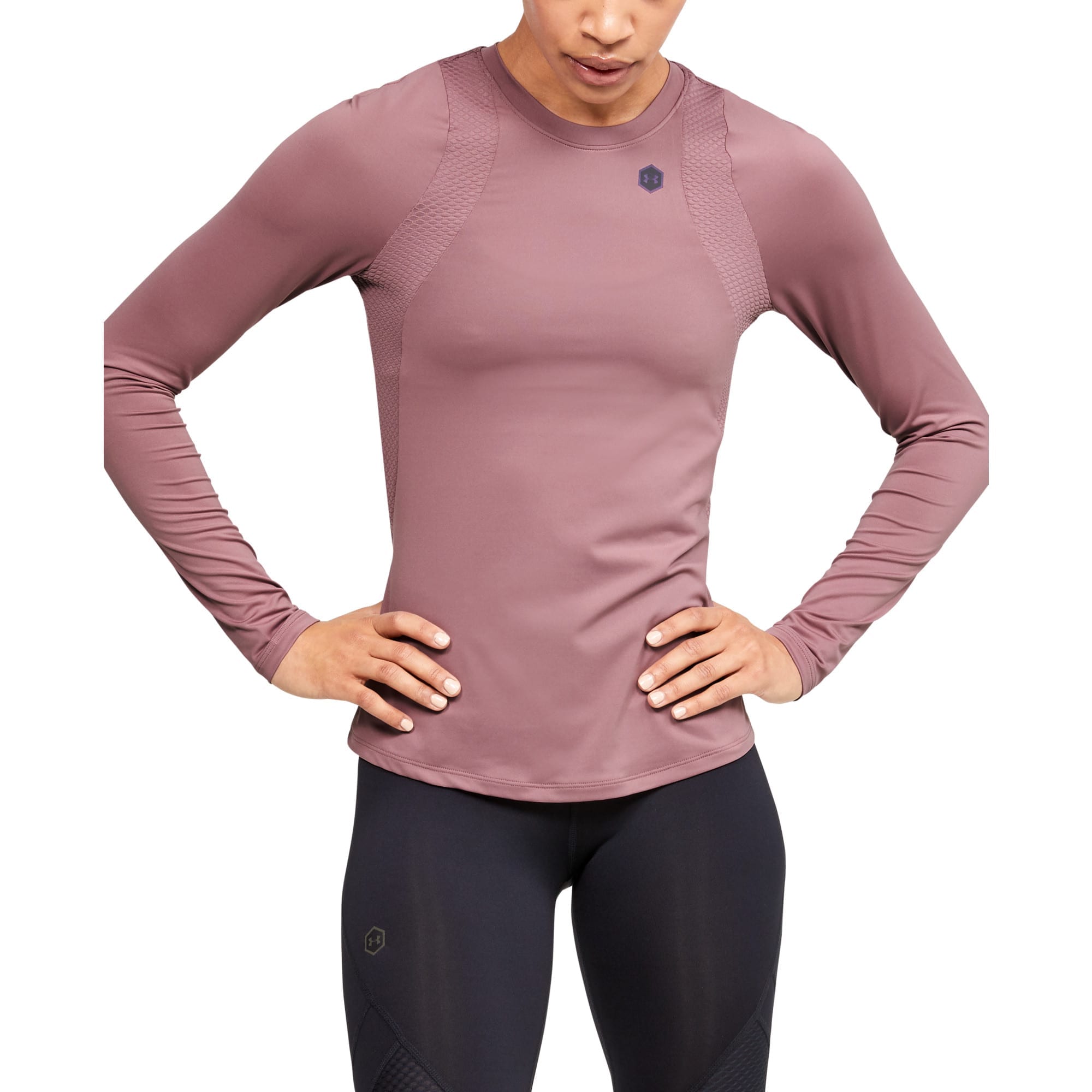 Kvinders Under Armour - Rush Longsleeve Fitted - Hushed Pink XL thumbnail