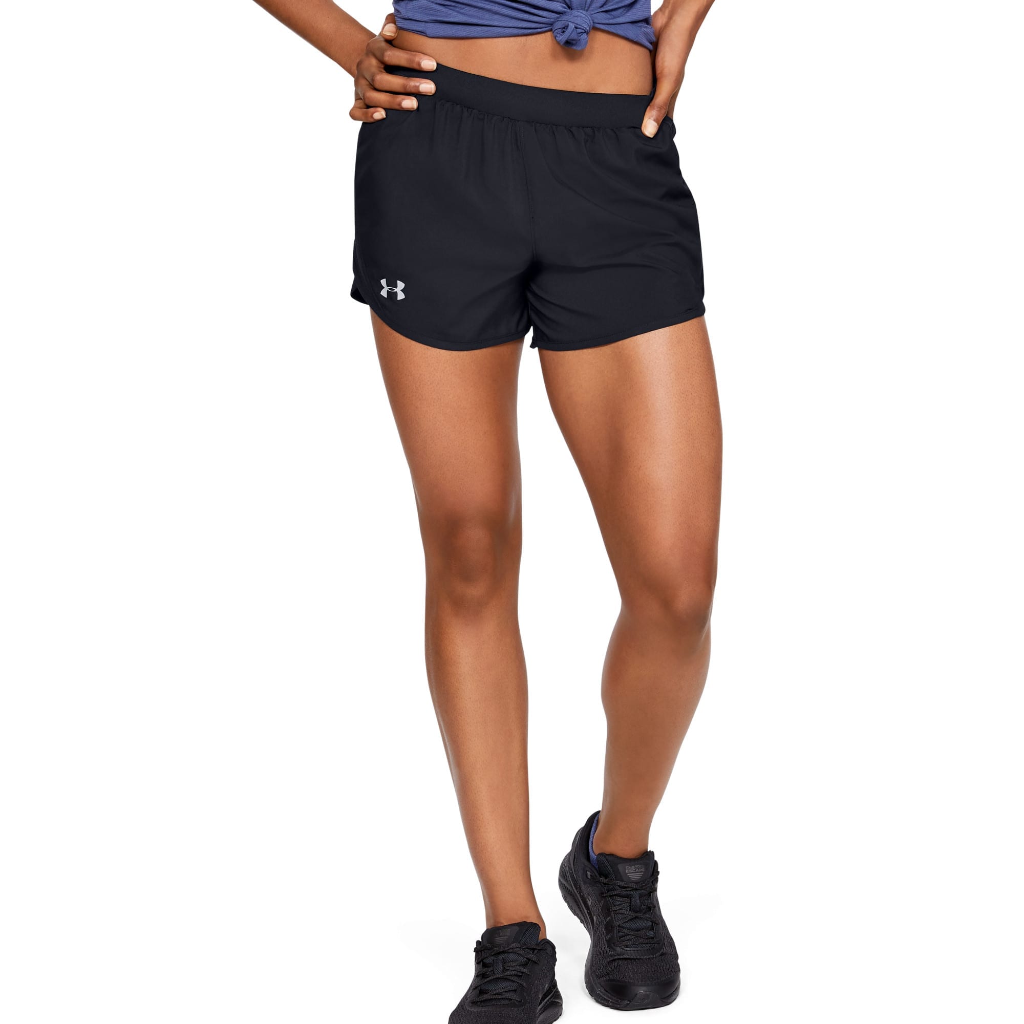 Kvinders Under Armour - Fly By 2.0 løbeShorts - Black XS