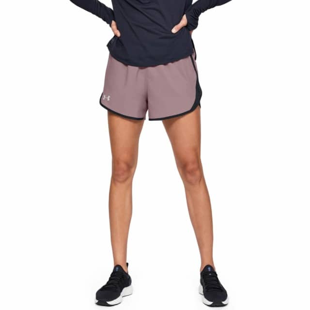 Kvinders Under Armour - Fly By 2.0 løbeShorts - Hushed Pink XL thumbnail