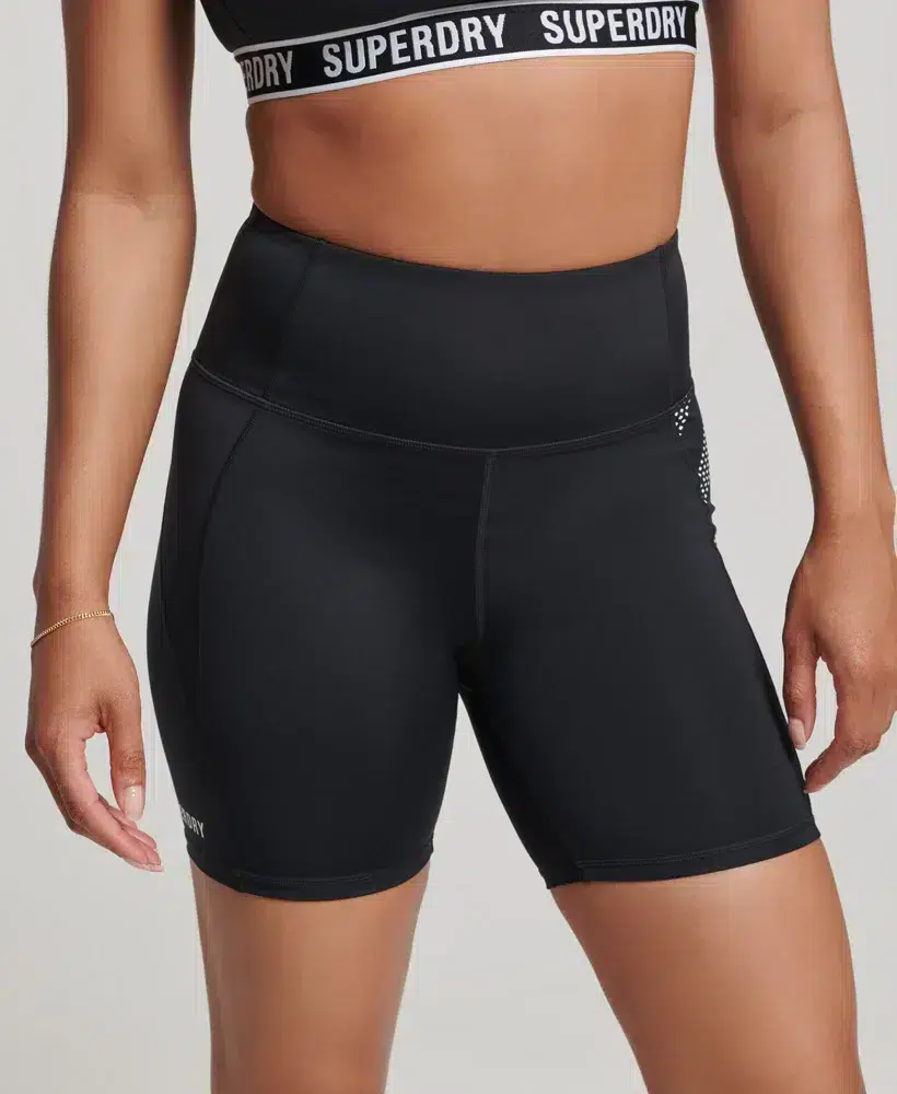 SuperDry Sport - Core Six Inch Tight Shorts - Black S thumbnail