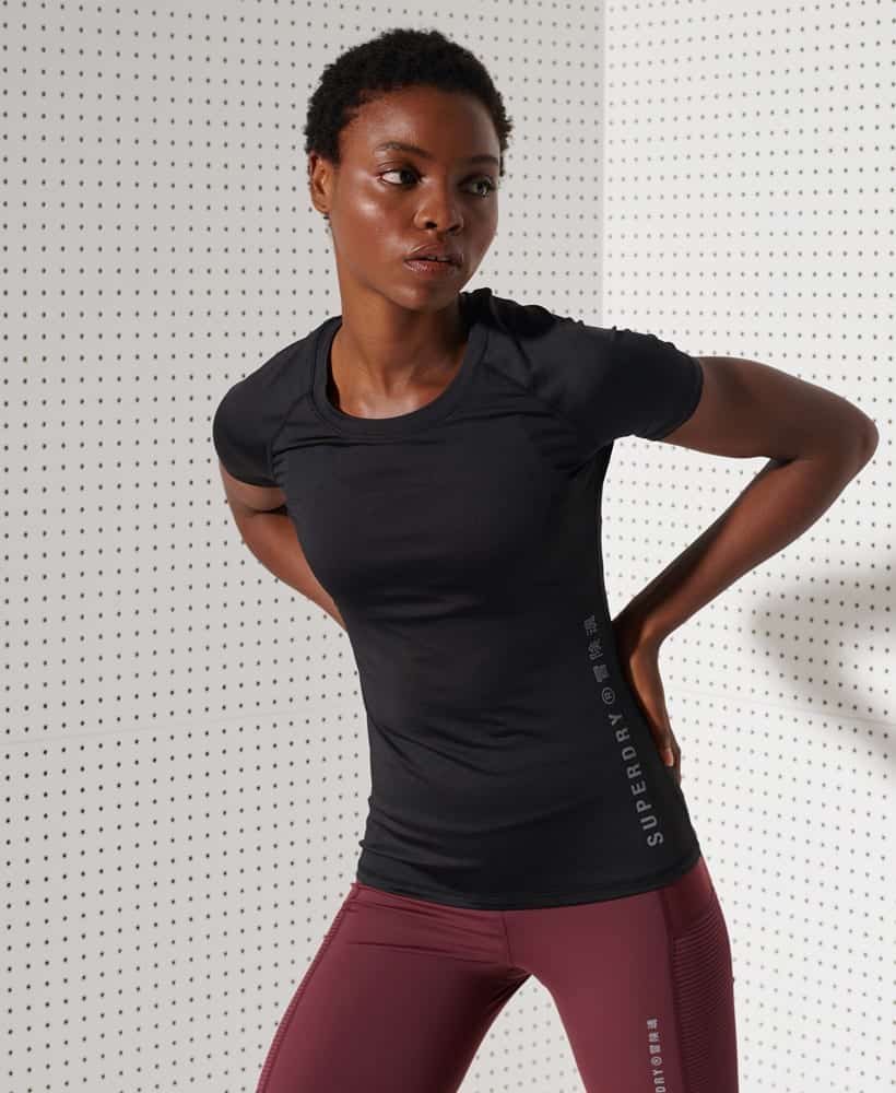 SuperDry Sport - Training Essential T-Shirt - Black M thumbnail