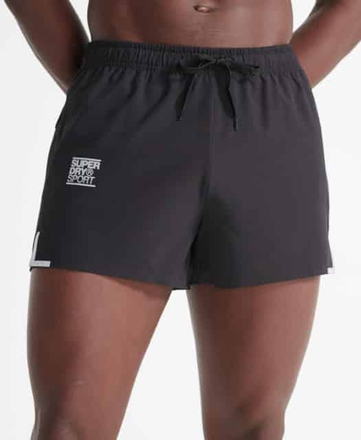 SuperDry Sport - Run Lightweight Shorts - Black thumbnail