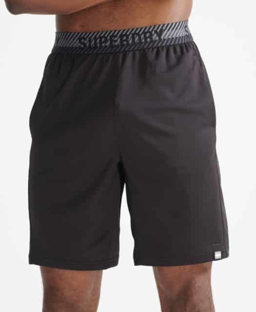 SuperDry Sport - Train Relaxed Shorts - Black S thumbnail