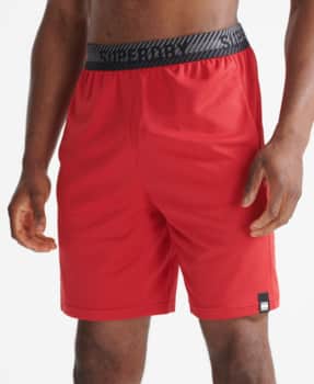 SuperDry Sport - Train Relaxed Shorts - Tango Red thumbnail