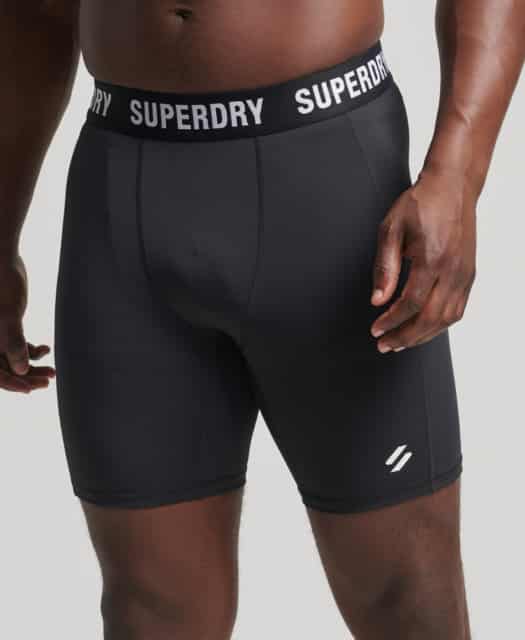 SuperDry Sport - Core Tight Shorts - Black S thumbnail