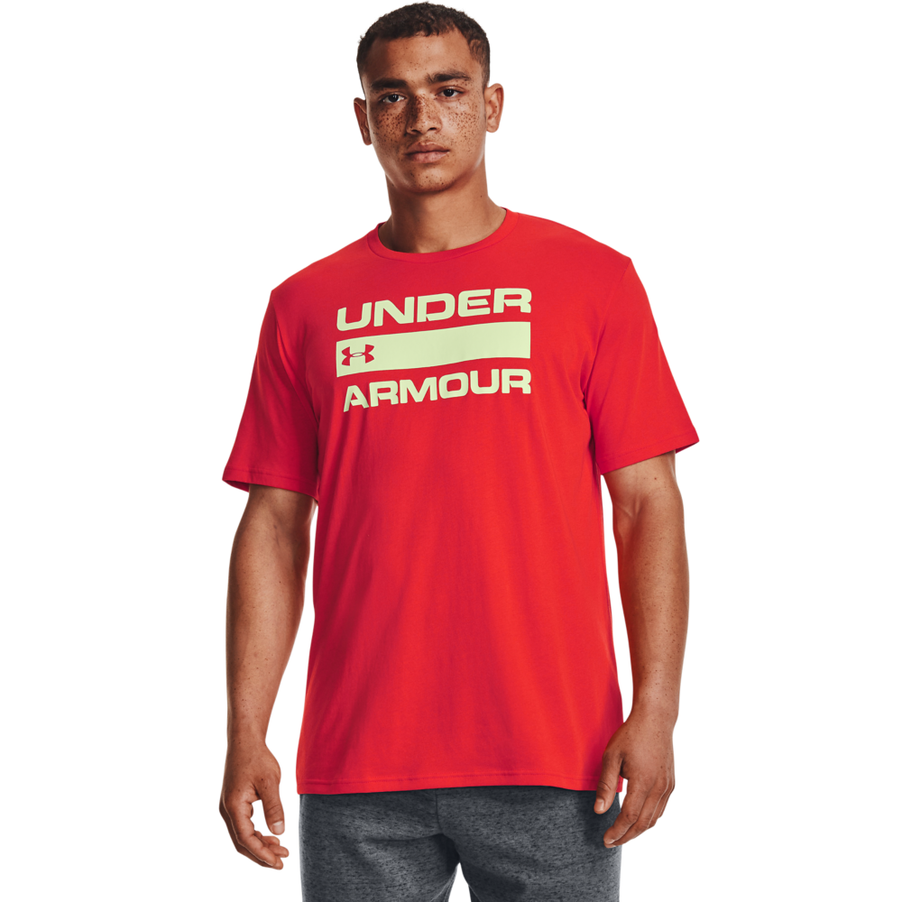 Mænds Under Armour - Team Issue Wordmark Short Sleeve - Radio Red L thumbnail