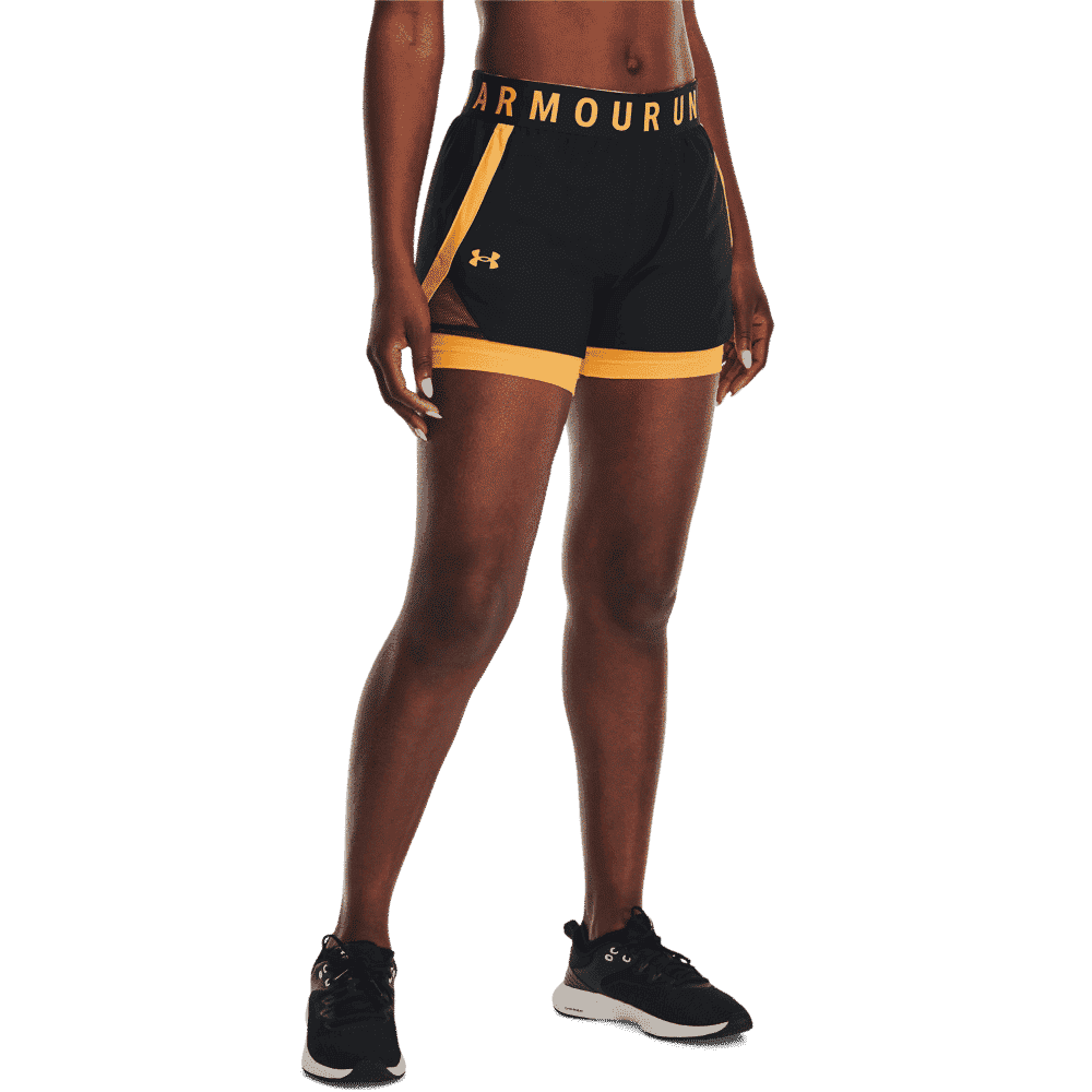 Kvinders Under Armour - Play Up 2-in-1 Shorts - Black / Rise XS thumbnail