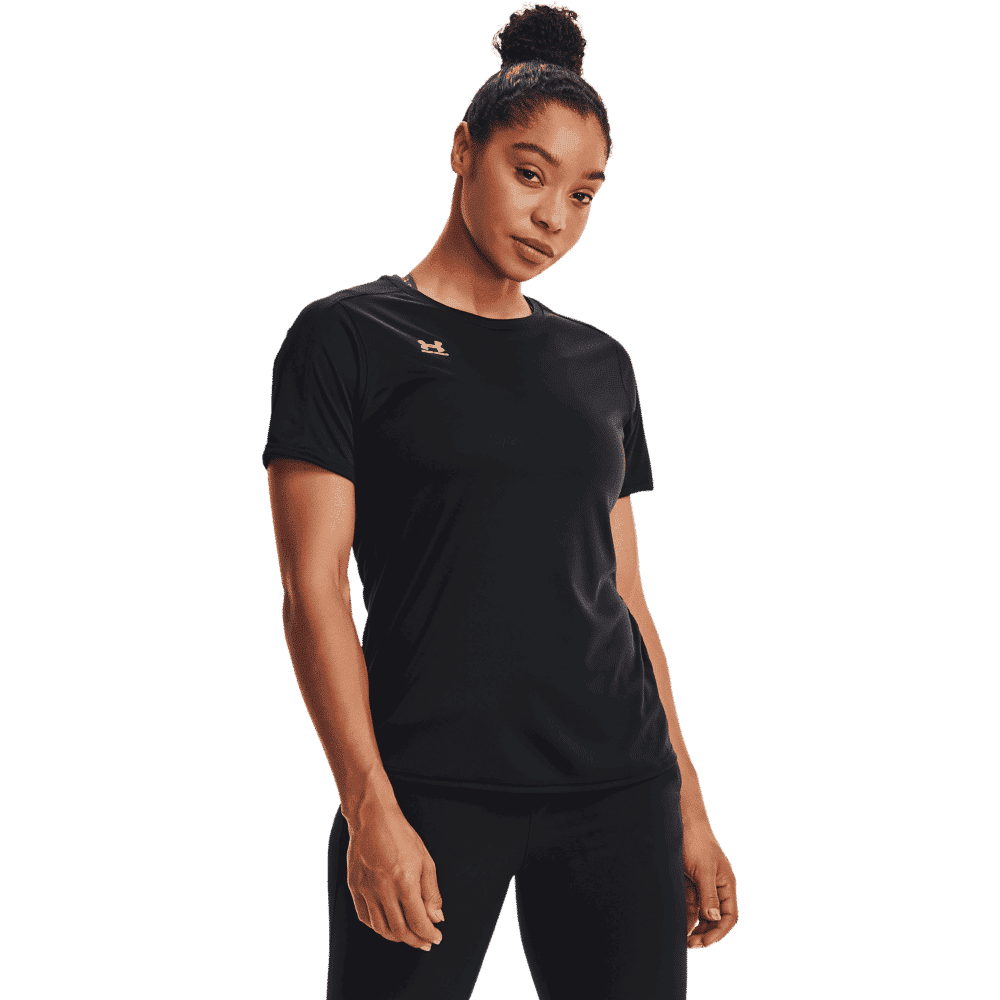 Kvinders Under Armour - Challenger kortærmet T-shirt - Black thumbnail