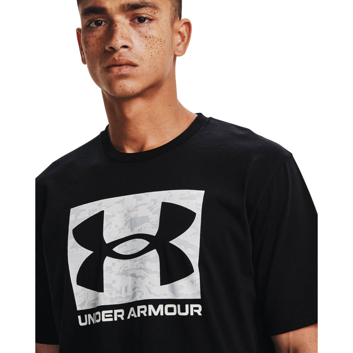 Mænds Under Armour - Abc Camo Boxed Logo SS T-shirt - Black L