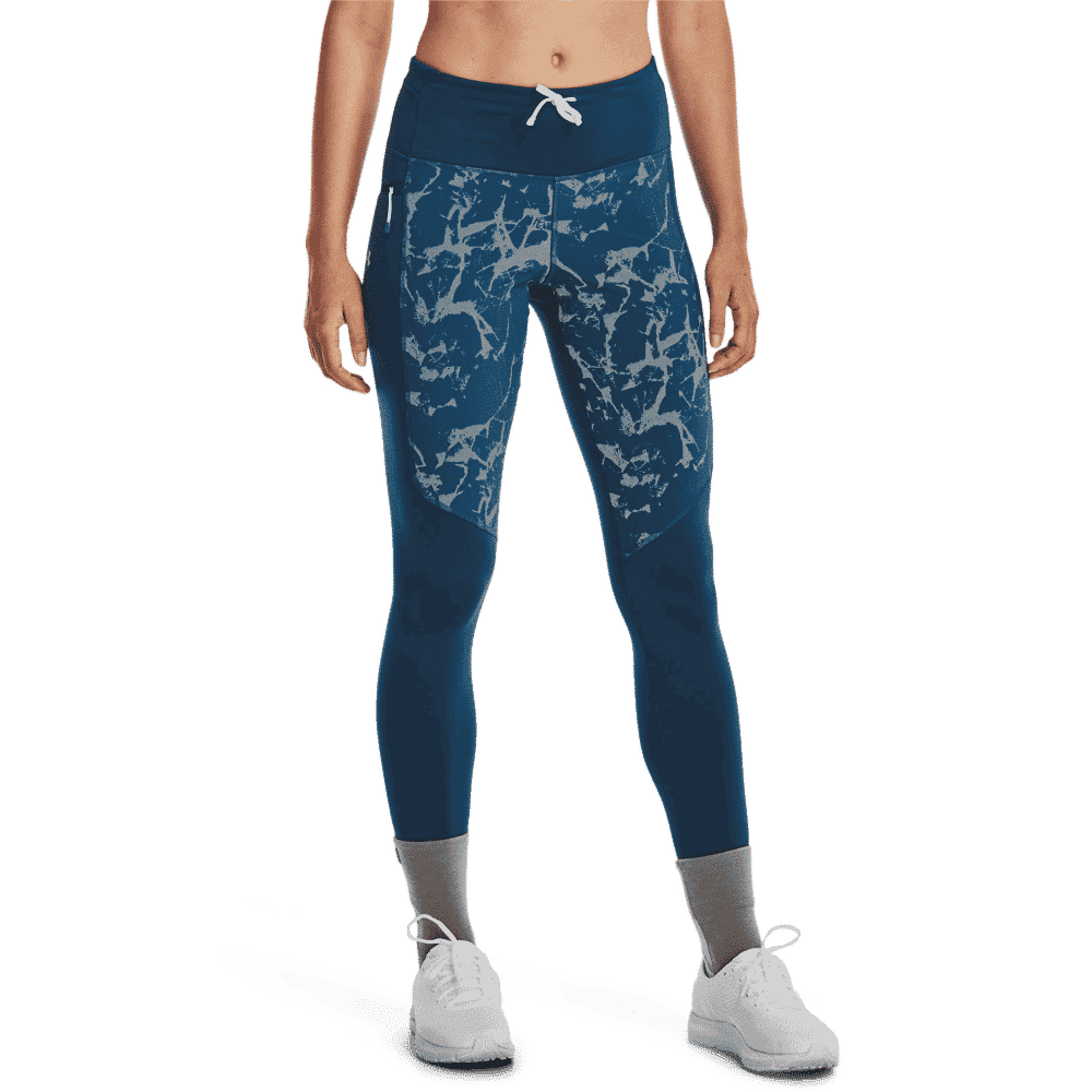 Under Armour Kvinders - OutRun The Cold Compression-Tights - Petrol Blue XL thumbnail