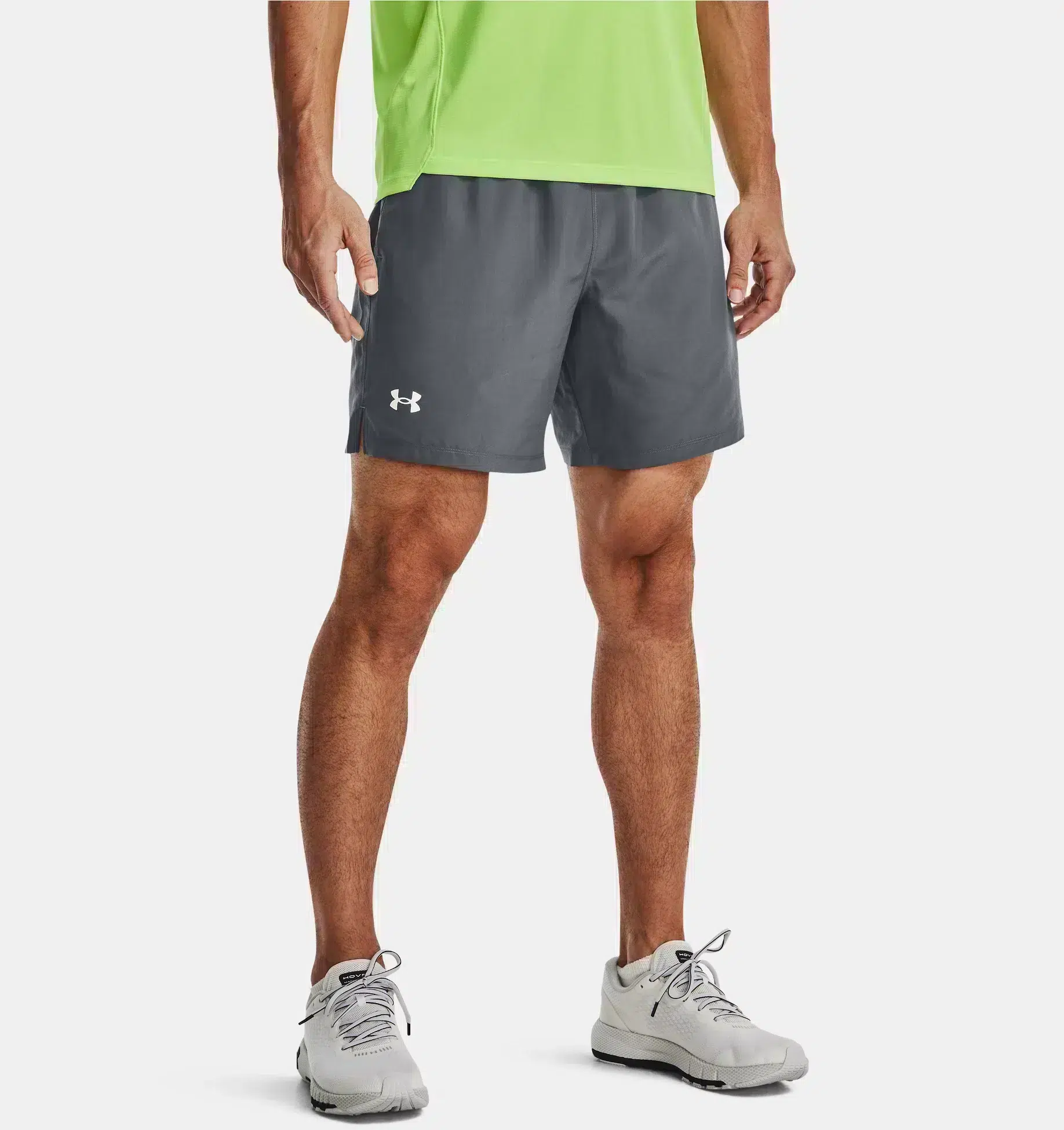 Under Armour Mænds - Speed Stride 2.0 Shorts - Pitch Gray S thumbnail