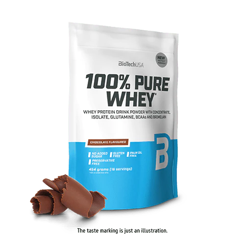 BioTech USA 100% Pure Whey Protein Chocolate - 454g thumbnail