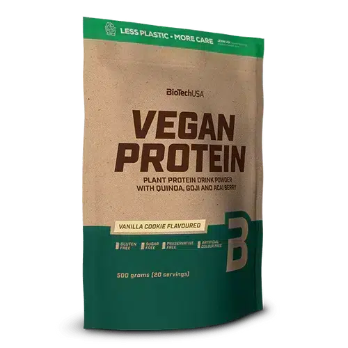 BioTech USA - Vegan Protein Vanilla Cookies - 500g thumbnail