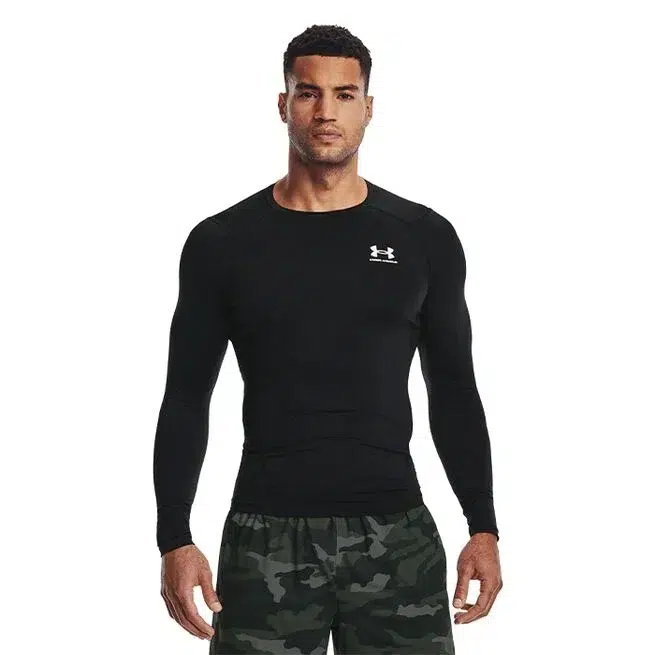Mænds Under Armour - Compression LS T-shirt - Black XL thumbnail