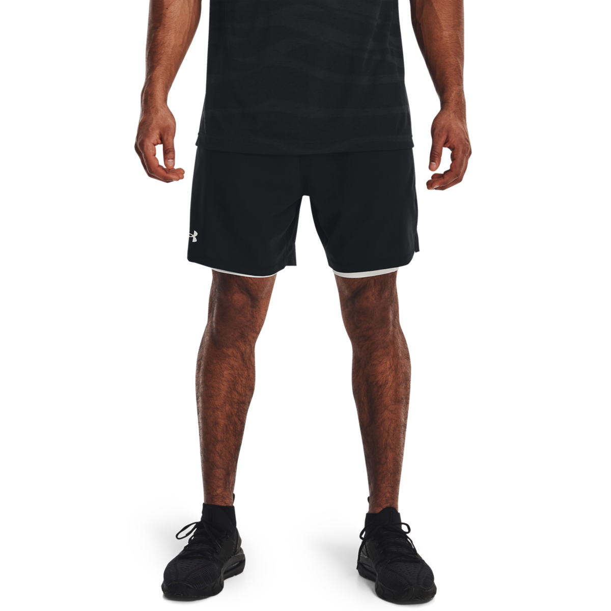 Under Armour Mænd - Vanish Woven 2-in-1 Shorts - Black L thumbnail