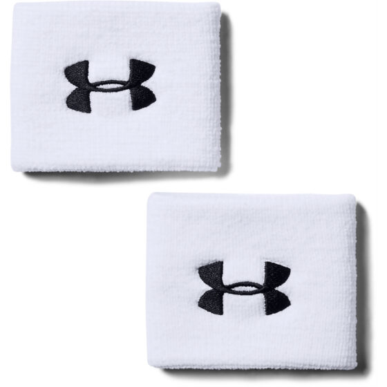 Under Armour - 3" Performance Wristband 2-pakke - White