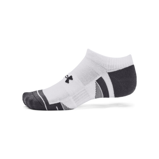 Under Armour Sokker - Performance Tech No Show Socks 3-Pak - White