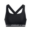 Kvinders Under Armour - Mid Crossback Sports Bra - Black / White