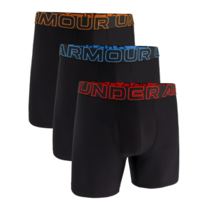 Under Armour Mænds - Tech 6" Boxer Shorts 3-Pack - Black / Phoenix Fire