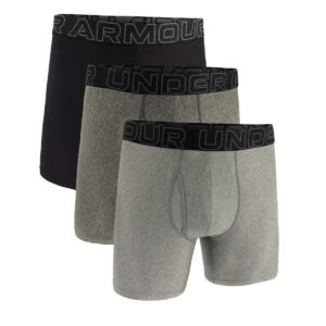 Under Armour Mænds - Tech 6" Boxer Shorts 3-Pack - Steel