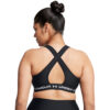 Kvinders Under Armour - Mid Crossback Sports Bra - Black / White