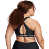 Kvinders Under Armour - Mid Crossback Sports Bra - Black / White