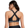 Kvinders Under Armour - Mid Crossback Sports Bra - Black / White