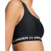 Kvinders Under Armour - Mid Crossback Sports Bra - Black / White