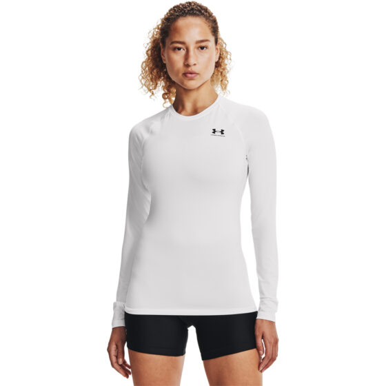 Under Armour Kvinder - HeatGear Compression Long Sleeve - White