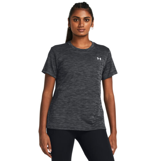 Kvinders Under Armour Tech™ Textured T-Shirt - Black