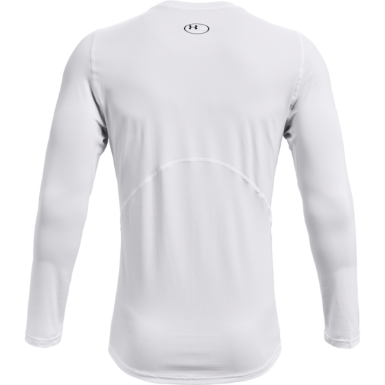 Mænds Under Armour - HeatGear Armour Fitted LS - White