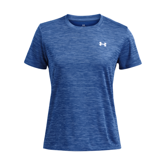 Under Armour Kvinder - Tech Textured Shortsleeve - Tech Blue