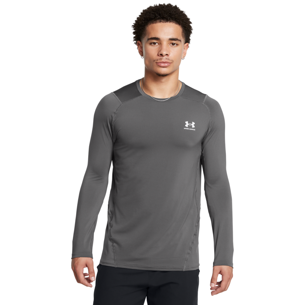 Mænds Under Armour - HeatGear Armour Fitted LS - Castlerock 3XL