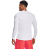 Mænds Under Armour - HeatGear Armour Fitted LS - White