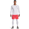 Mænds Under Armour - HeatGear Armour Fitted LS - White