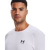 Mænds Under Armour - HeatGear Armour Fitted LS - White