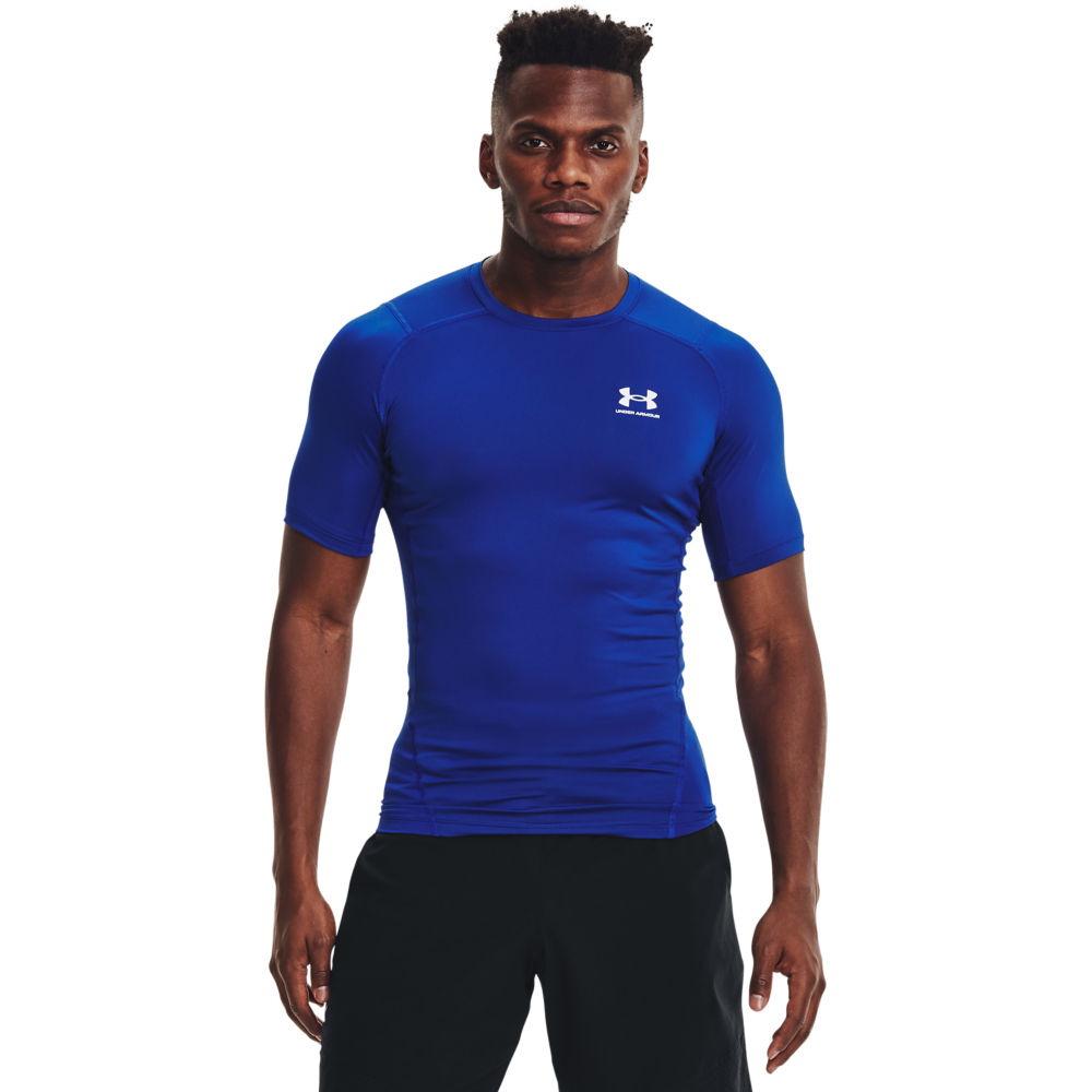 Mænds Under Armour - Compression SS T-shirt - Royal Blue XL