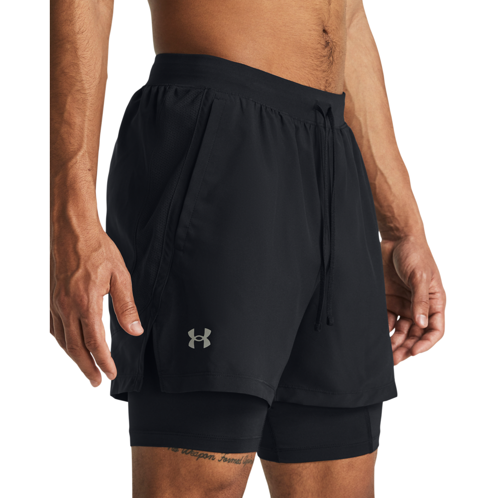 Under Armour Mænds - Launch 5" 2-in-1 Shorts - Black S