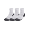 Performance Tech 3-Pack Quarter Socks - White / Jet Gray