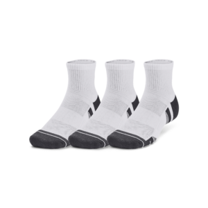 Performance Tech 3-Pack Quarter Socks - White / Jet Gray