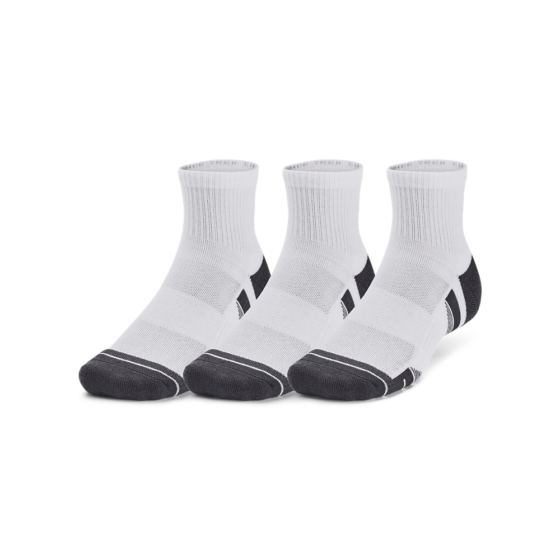 Performance Tech 3-Pack Quarter Socks - White / Jet Gray