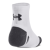 Performance Tech 3-Pack Quarter Socks - White / Jet Gray